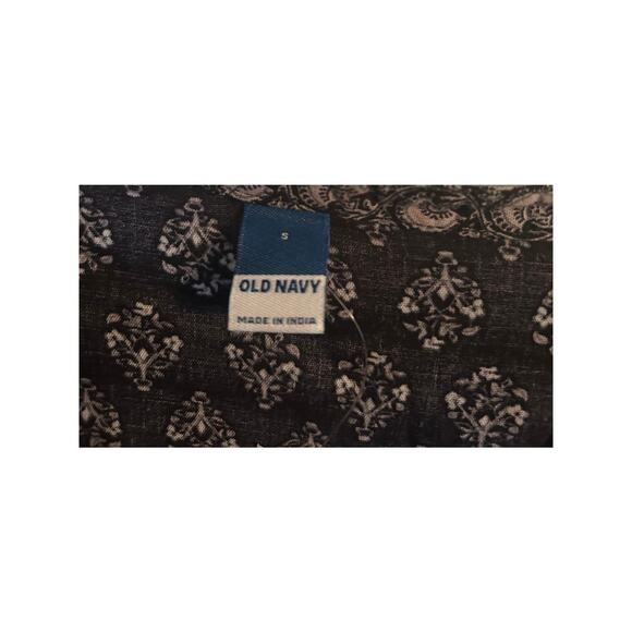 NWT Old Navy Black/White Printed Long Sleeve Lightweight Dress Size Small - Picture 4 of 7